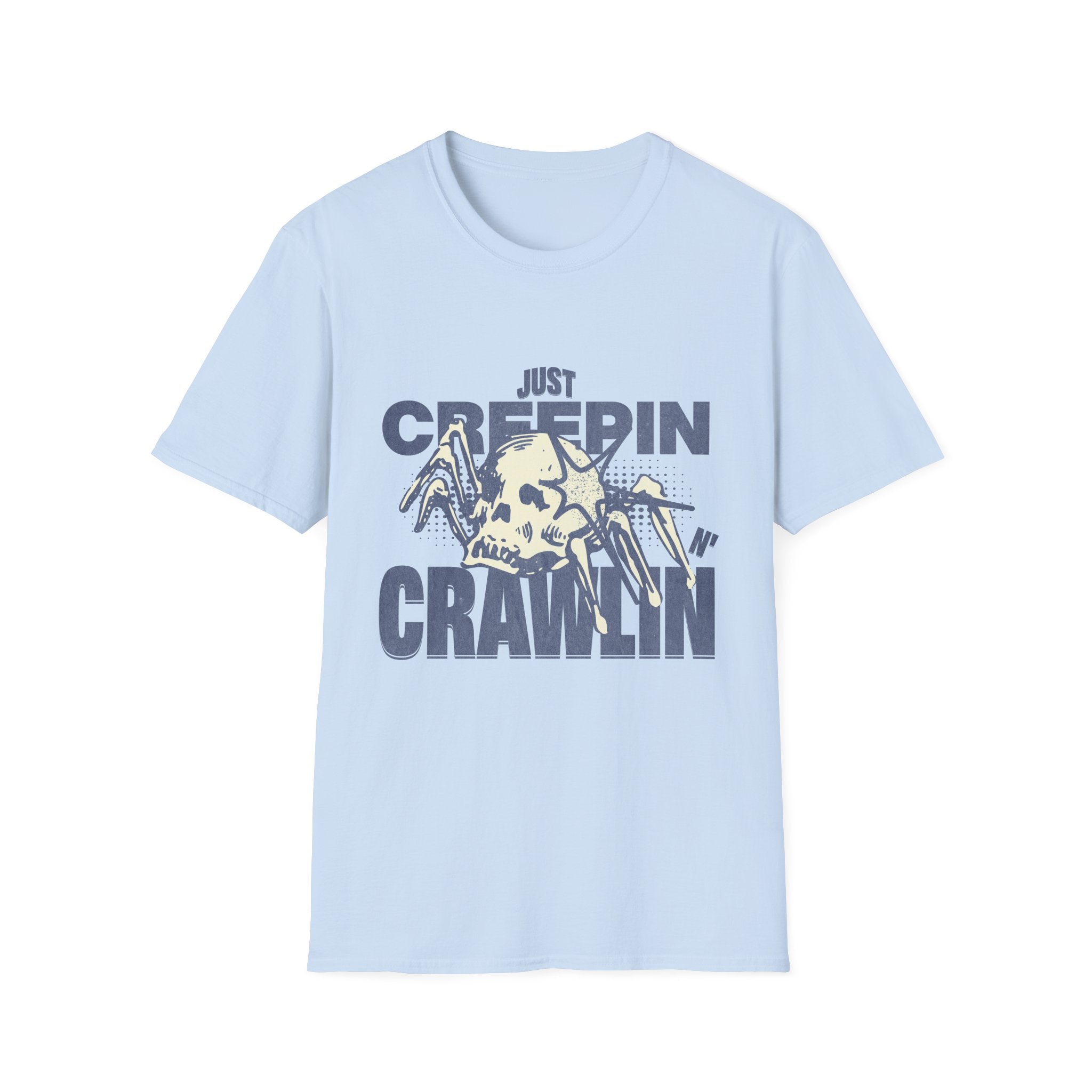 Just Creepin N Crawlin - Unisex Softstyle T-Shirt (Front) - Damned Threads